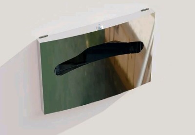 Диспенсер покрытий для унитаза 1/2 сложения с замком WisePro металл Хром / 77-41