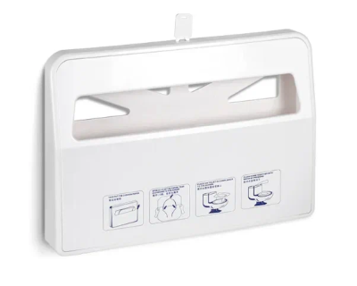 Диспенсер покрытий для унитаза WisePro 1/2 сложения пластик белый / VX781