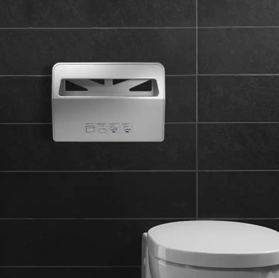 Диспенсер покрытий для унитаза WisePro 1/2 сложения пластик белый / VX781