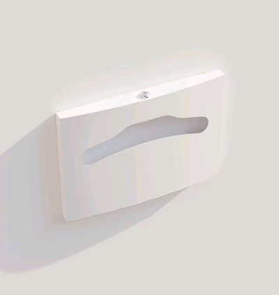 Диспенсер покрытий для унитаза с замком WisePro металл Белый / 77-42