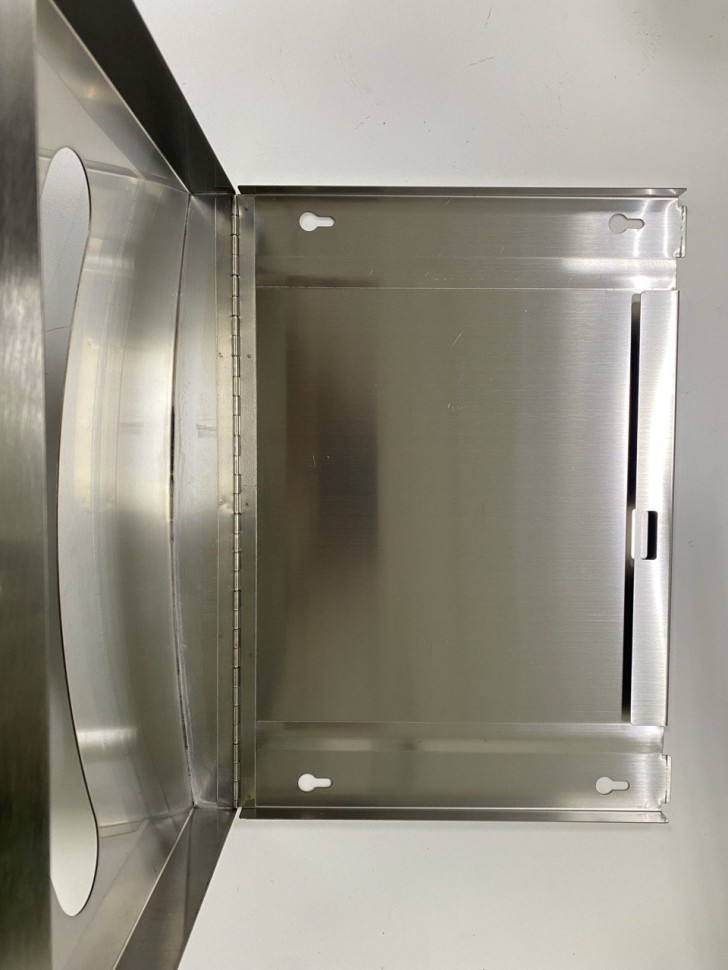 Диспенсер покрытий для унитаза с замком WisePro металл Матовая сталь / 77-33