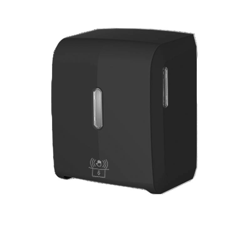 Диспенсер рулонных бумажных полотенец WisePro K660A-B со втулкой автоматический Черный / 71802