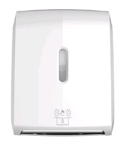 Диспенсер рулонных бумажных полотенец WisePro K660A-W со втулкой автоматический Белый / 71801