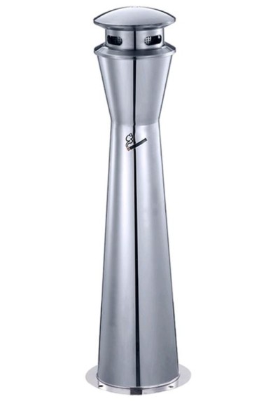 Пепельница уличная металл WisePro Хром / 82-6