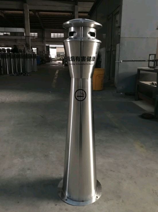 Пепельница уличная металл WisePro Хром / 82-6