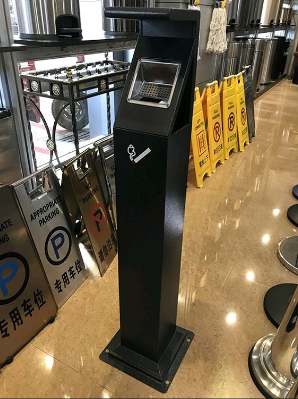 Пепельница уличная металл WisePro Черная / 82-1