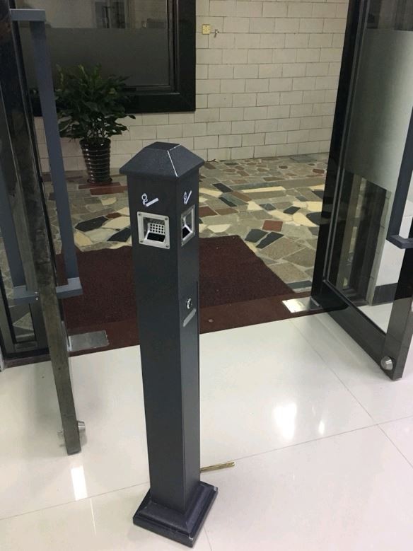 Пепельница уличная металл WisePro Черная / 82-3