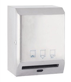 Диспенсер рулонных полотенец WisePro CZQ20KR-Brushed Автоматический Металл М ...