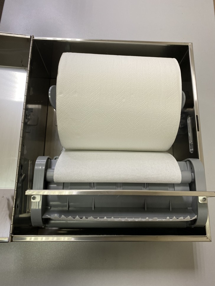 Диспенсер рулонных полотенец WisePro CZQ25K1-Brushed Металл Матовая сталь / 77-2