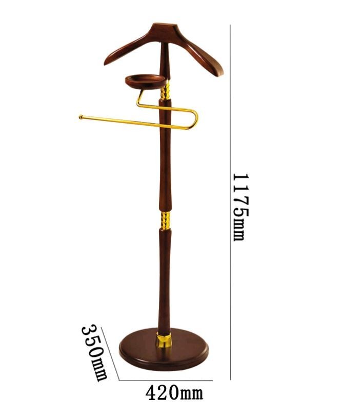 Вешалка для одежды костюмная напольная премиум деревянная WisePro / 83-2