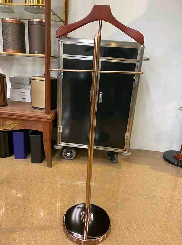 Вешалка для одежды костюмная напольная премиум деревянная WisePro / 83-3