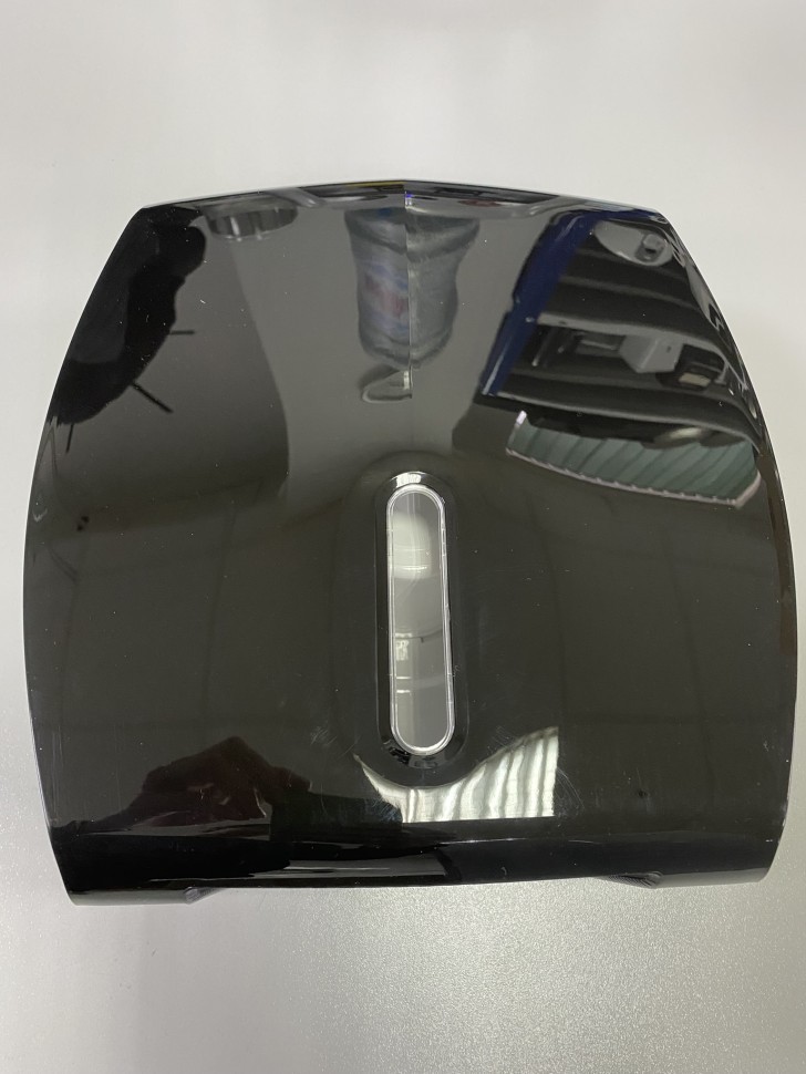 Диспенсер туалетной бумаги WisePro K610-B для средних и больших рулонов пластик черный / 71510