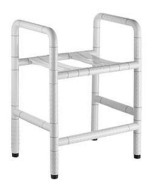 Поручень для людей с ограниченными возможностями WisePro 50 см 4 опоры в пол металл+ABS пластик / 80-21