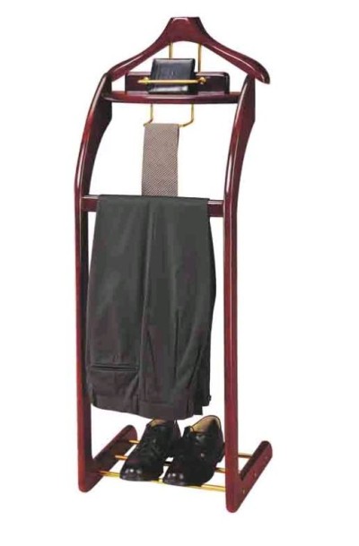 Вешалка для одежды костюмная напольная премиум деревянная WisePro / 83-4