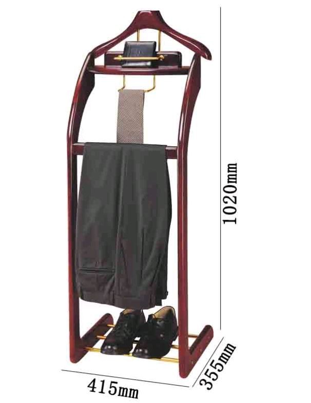 Вешалка для одежды костюмная напольная премиум деревянная WisePro / 83-4