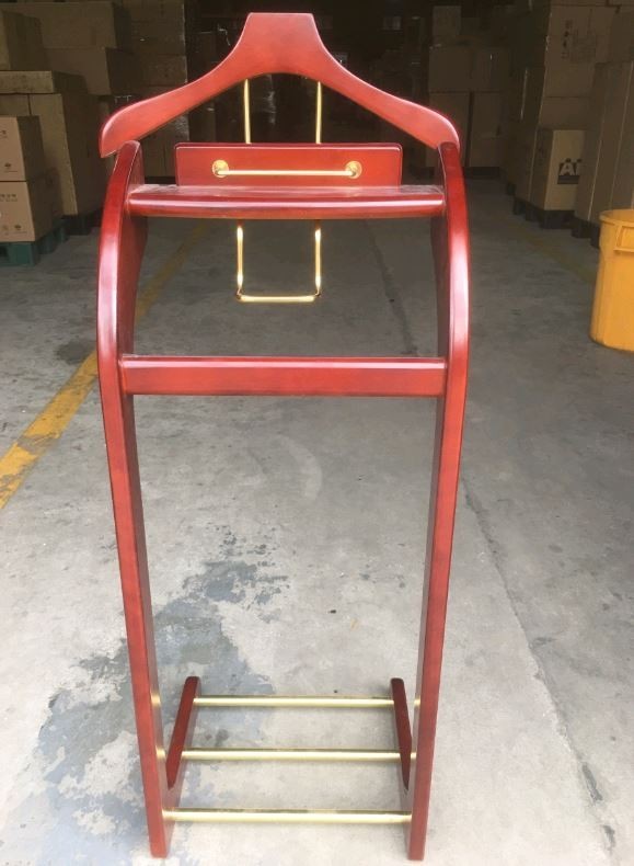 Вешалка для одежды костюмная напольная премиум деревянная WisePro / 83-4