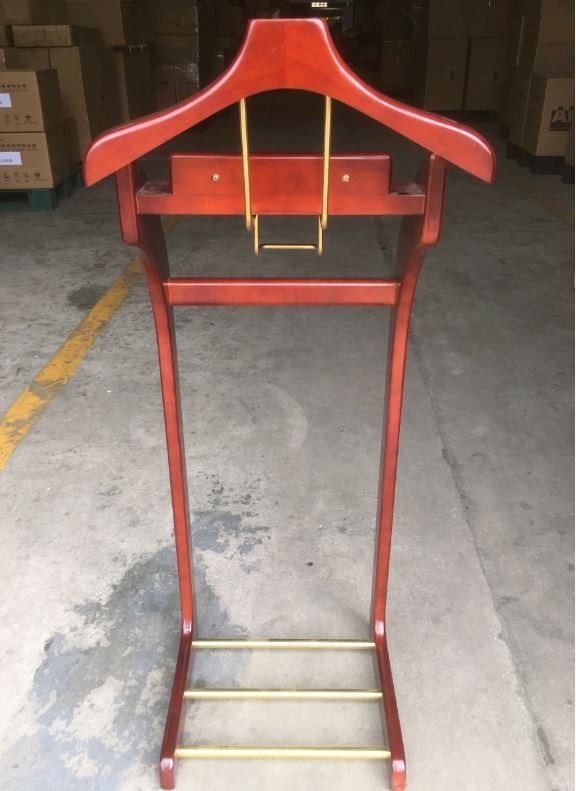 Вешалка для одежды костюмная напольная премиум деревянная WisePro / 83-4