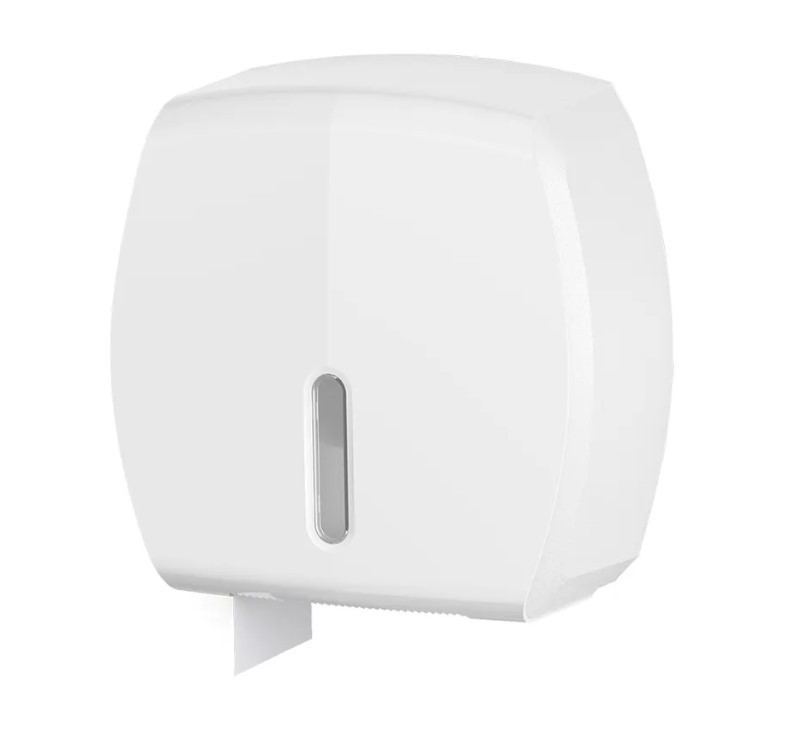 Диспенсер туалетной бумаги WisePro K610-W для средних и больших рулонов пластик белый / 71500