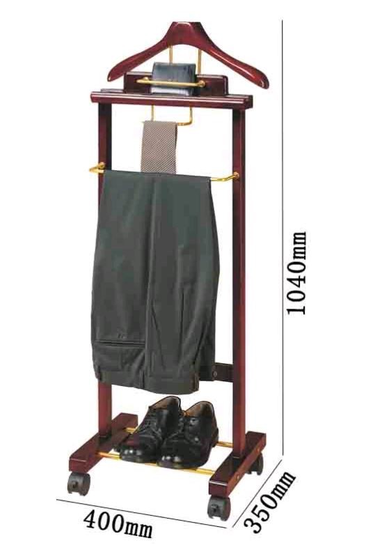 Вешалка для одежды костюмная напольная премиум деревянная WisePro / 83-5