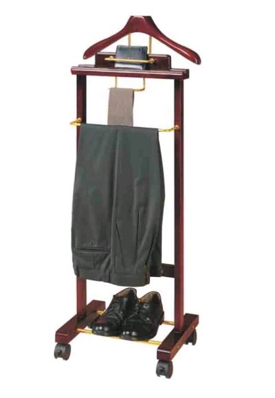 Вешалка для одежды костюмная напольная премиум деревянная WisePro / 83-5