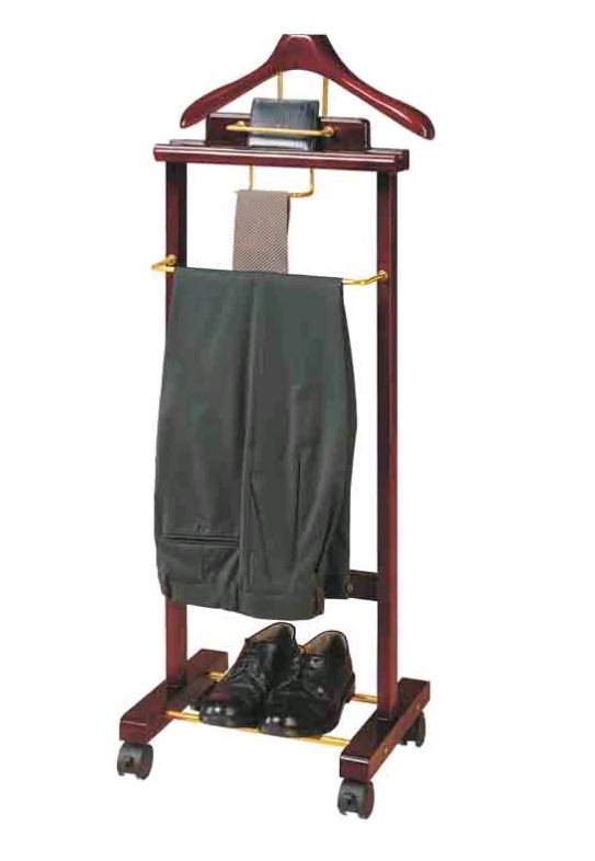 Вешалка для одежды костюмная напольная премиум деревянная WisePro / 83-5