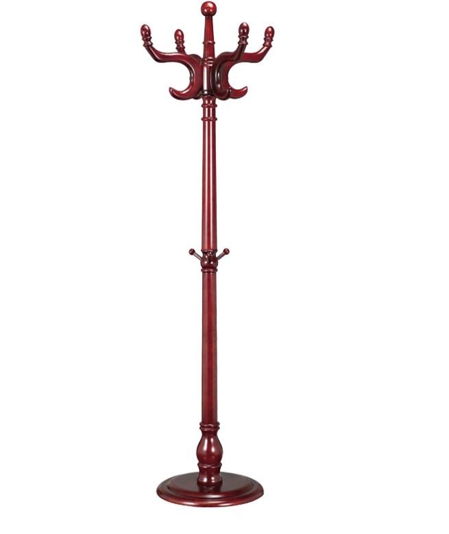 Вешалка для одежды напольная премиум деревянная роскошная WisePro / 83-1