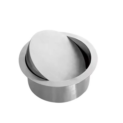 Встраиваемая крышка в столешницу поворотная над урной WisePro нерж сталь / 79-29