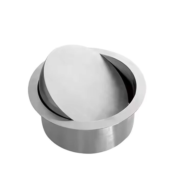 Встраиваемая крышка в столешницу поворотная над урной WisePro нерж сталь / 79-29