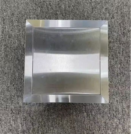 Встраиваемая крышка в столешницу поворотная над урной WisePro нерж сталь / 79-31