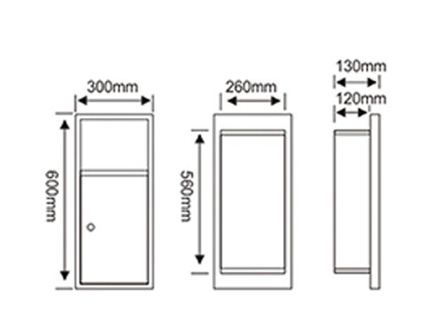 Встраиваемая урна WisePro Нерж сталь / 79-11