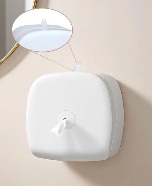 Диспенсер туалетной бумаги с центральной вытяжкой WisePro M680-W пластик белый / 72515