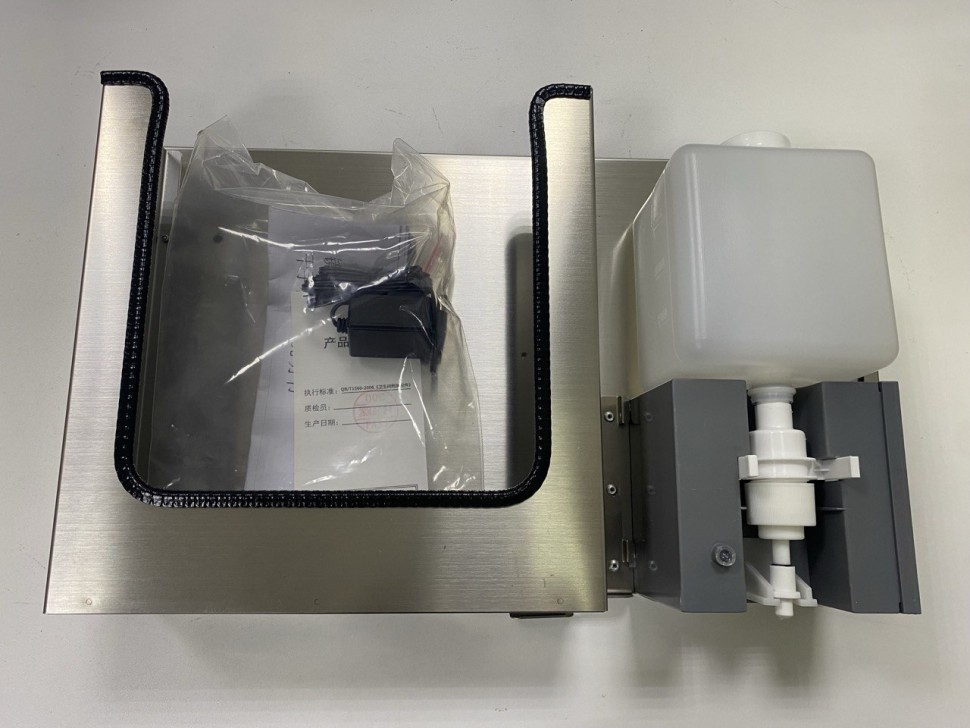 Встраиваемый блок выдвижной диспенсер полотенец+дозатор мыла WisePro за зеркалом Нерж сталь Матовая сталь / 78-3