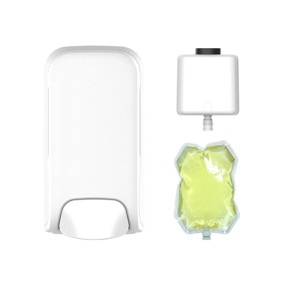 Дозатор для ДЕЗИНФИЦИРУЮЩЕГО СРЕДСТВА WisePro M240M-WD наливной механический 1000 мл, белый / 72015