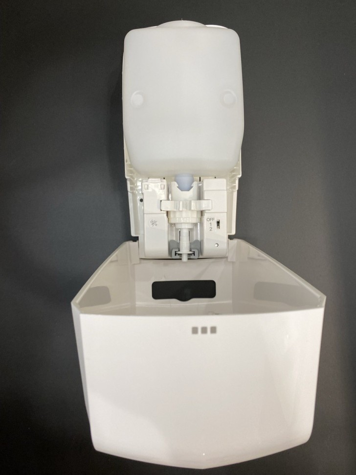 Дозатор для ЖИДКОГО ДЕЗ СРЕДСТВА WisePro K210A-WD наливной автоматический 1000 мл, белый / 71110