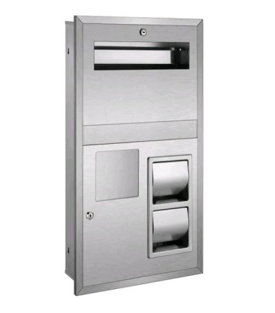 Встраиваемый блок Диспенсер покрытий+Держатели туалетной бумаги+Урна WisePro ...