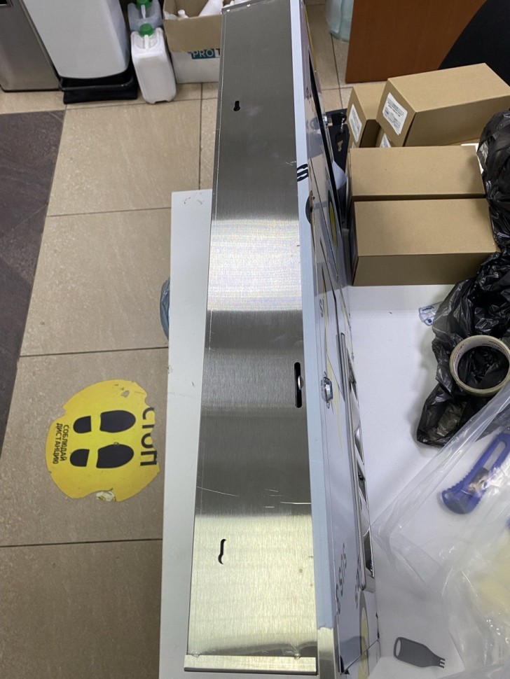 Встраиваемый блок Диспенсер покрытий+Держатели туалетной бумаги+Урна WisePro Нерж сталь / 79-25