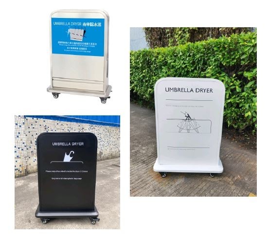 Сушилка для влажных зонтов от дождя WisePro Нерж сталь вертикальный / 81-2