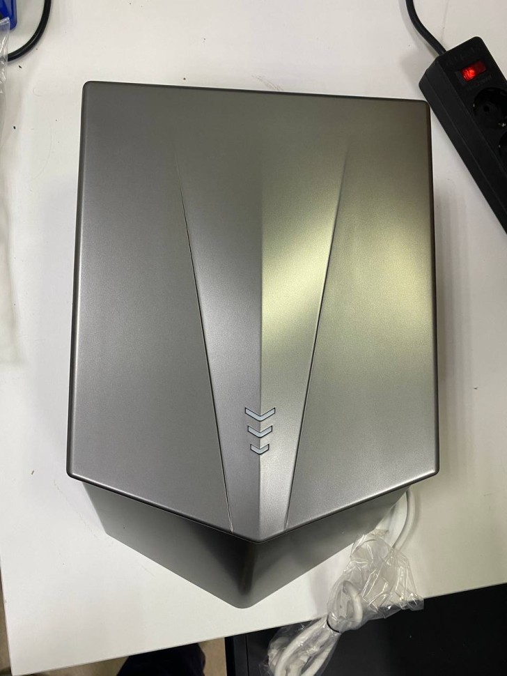 Сушилка для рук 150 м/с Скоростная 1300Вт Пластик Серебро / WisePro K2022B-S