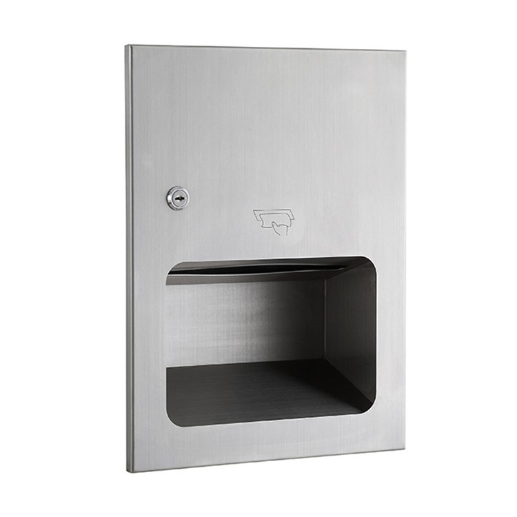 Встраиваемый диспенсер листовых полотенец WisePro Нерж сталь / 79-1