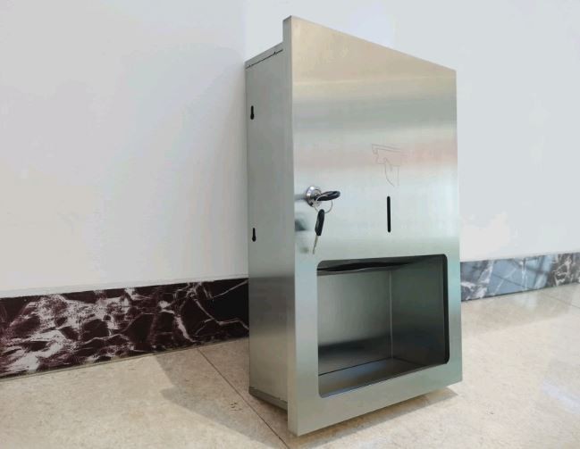 Встраиваемый диспенсер листовых полотенец WisePro Нерж сталь / 79-1