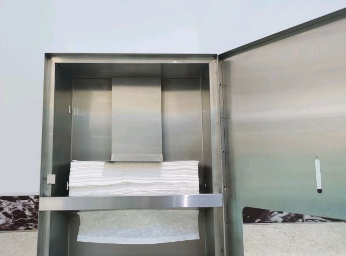 Встраиваемый диспенсер листовых полотенец WisePro Нерж сталь / 79-1