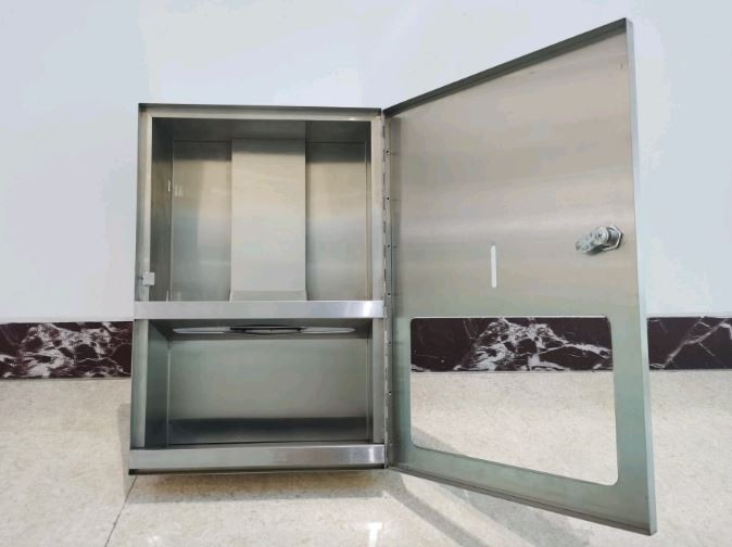 Встраиваемый диспенсер листовых полотенец WisePro Нерж сталь / 79-1