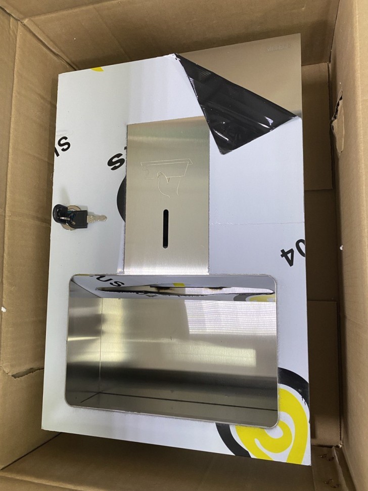 Встраиваемый диспенсер листовых полотенец WisePro Нерж сталь / 79-1