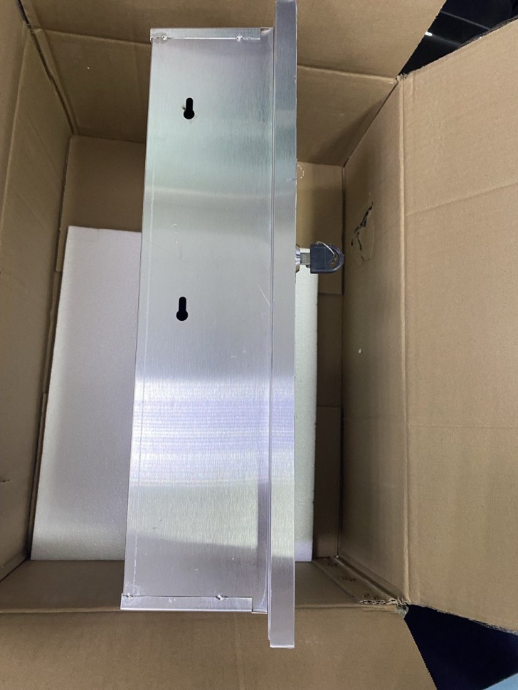 Встраиваемый диспенсер листовых полотенец WisePro Нерж сталь / 79-1