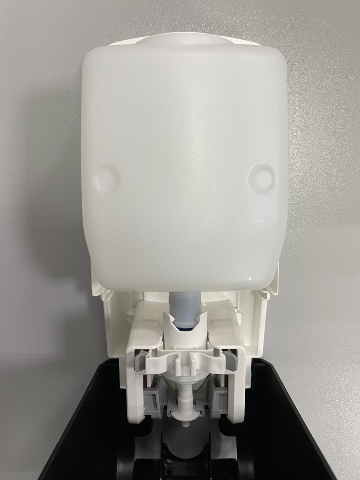 Дозатор для жидкого МЫЛА и ГЕЛЯ WisePro K210M-BS наливной механический 1000 мл, с регулировкой дозы, черный / 71020