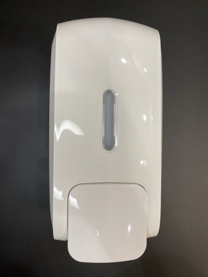 Дозатор для жидкого МЫЛА и ГЕЛЯ WisePro K210M-WS наливной механический 1000 мл, с регулировкой дозы, белый / 71005