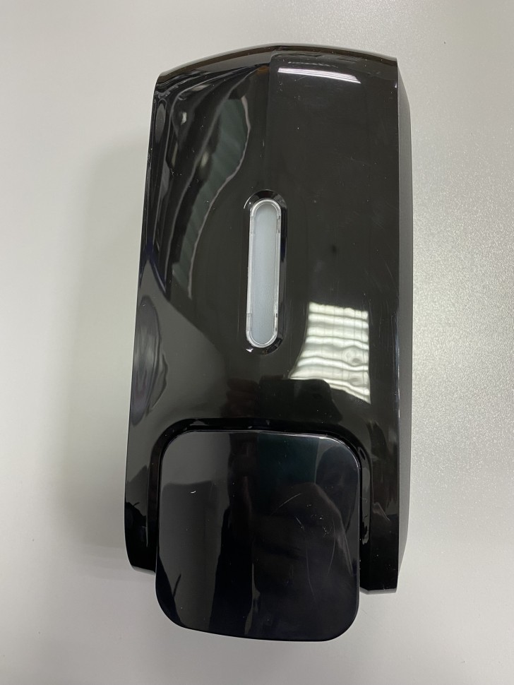 Дозатор для жидкого МЫЛА и ГЕЛЯ WisePro K220M-BS наливной механический 500 мл, черный / 71065