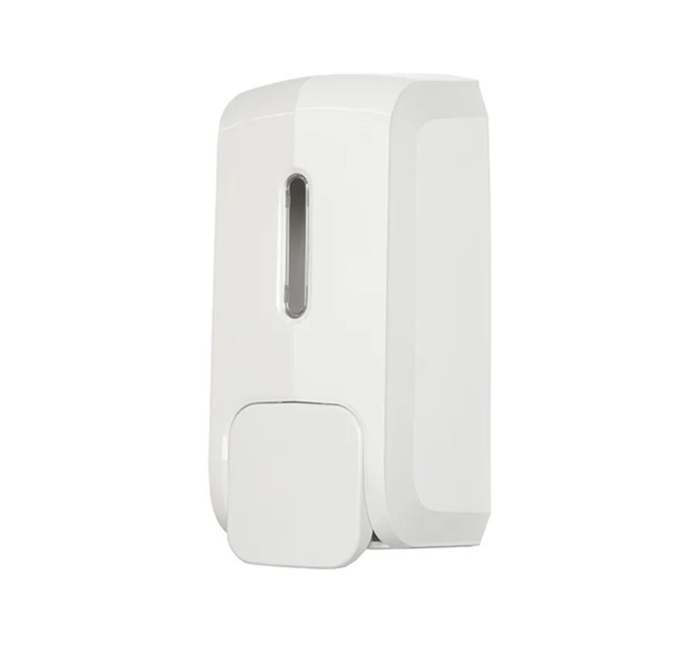 Дозатор для жидкого МЫЛА и ГЕЛЯ WisePro K220M-WS наливной механический 500 мл, белый / 71050