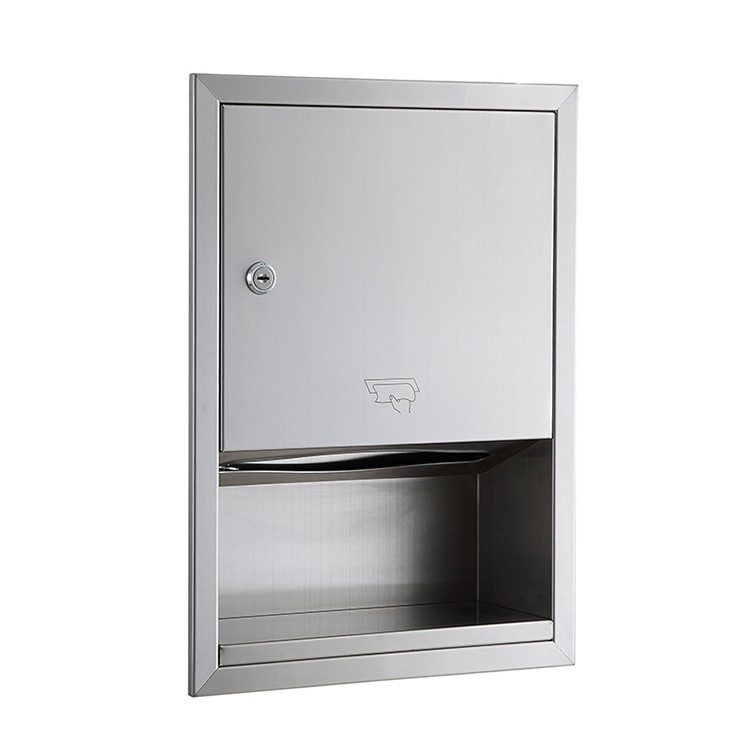 Встраиваемый диспенсер полотенец WisePro Нерж сталь / 79-2