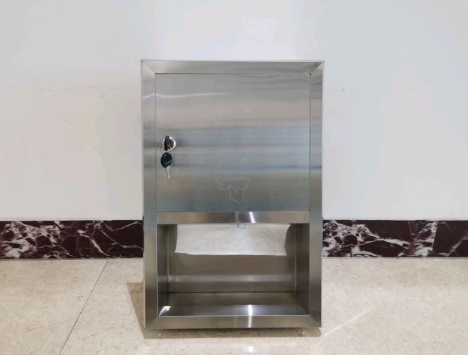 Встраиваемый диспенсер полотенец WisePro Нерж сталь / 79-2